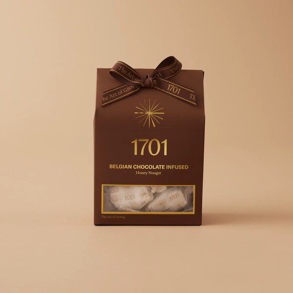 Belgian Milk Chocolate Infused Honey Nougat Box (160g)