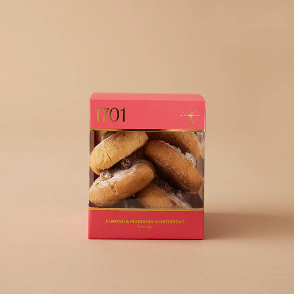 Almond & Pistachio Shortbread Biscuit Box (200g)