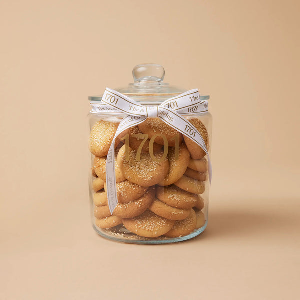 Sesame Seed Shortbread Rounds Biscuit Jar (1.4kg)