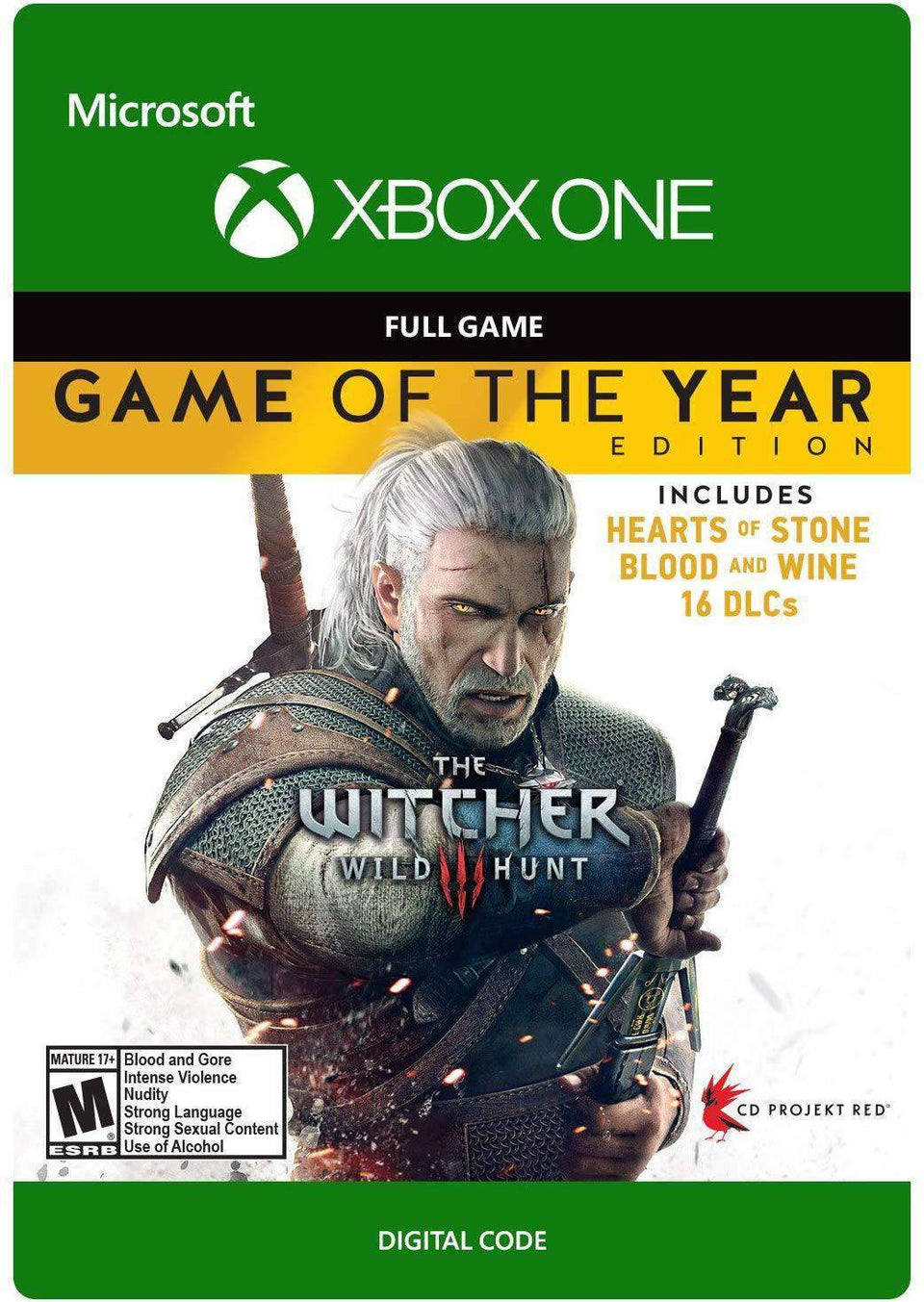 witcher 3 xbox one digital code