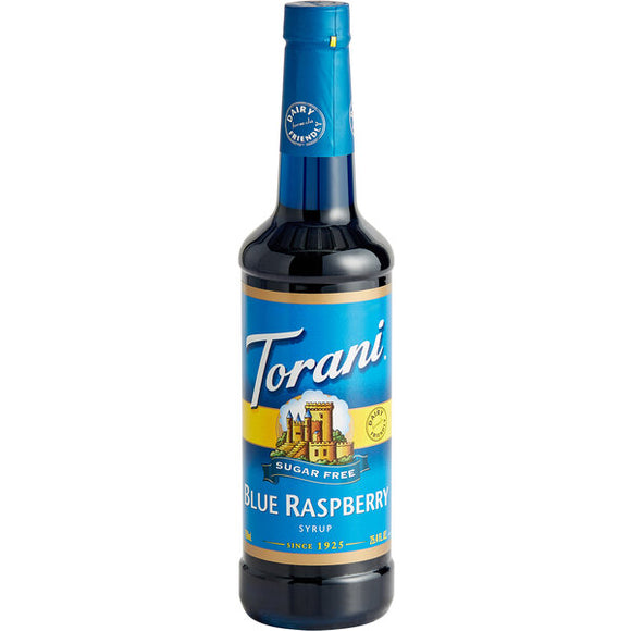 Torani Syrup - BLUE RASPBERRY SUGAR FREE - 750ml Bottle