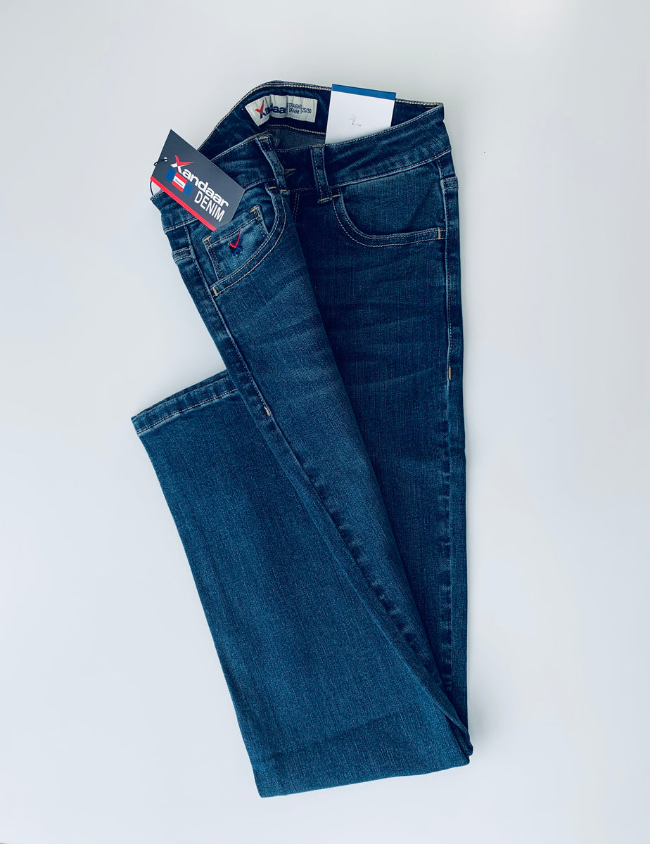 Exclusive Kate High–Rise Straight Fit Denim Jeans – Xandaar Jeans - Premium  Denim & Apparel
