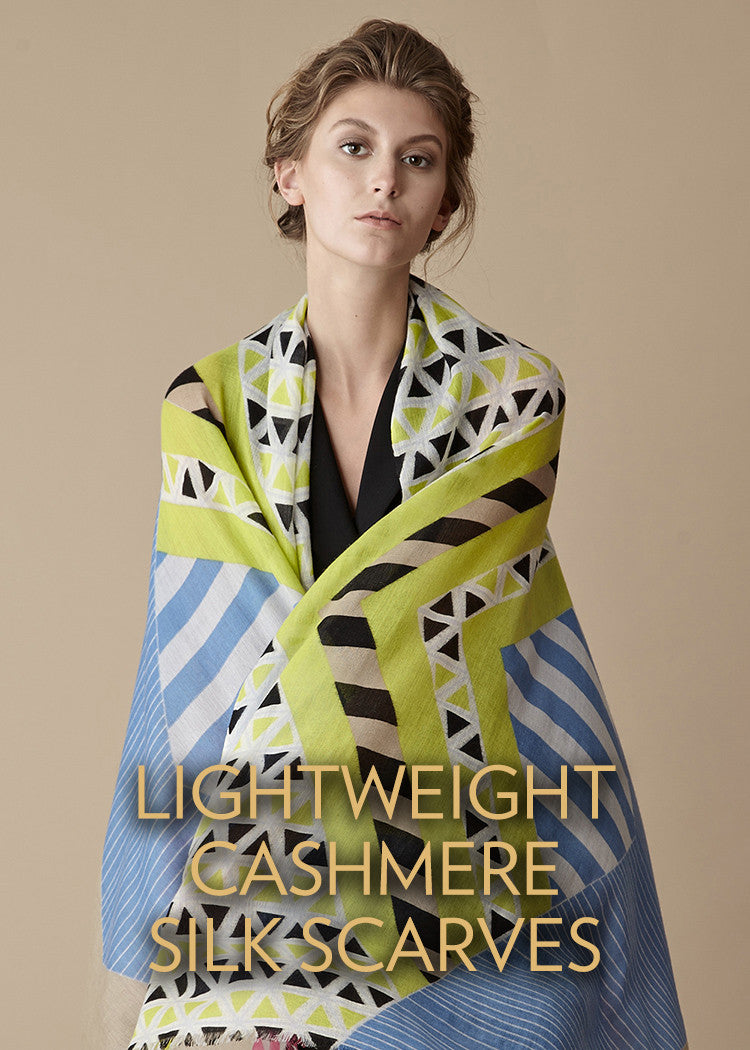 Lightweight Cashmere Silk Scarves - Yarnz