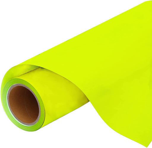 Neon Safety Yellow 20 Wide Nighttime Reflective Heat Transfer
