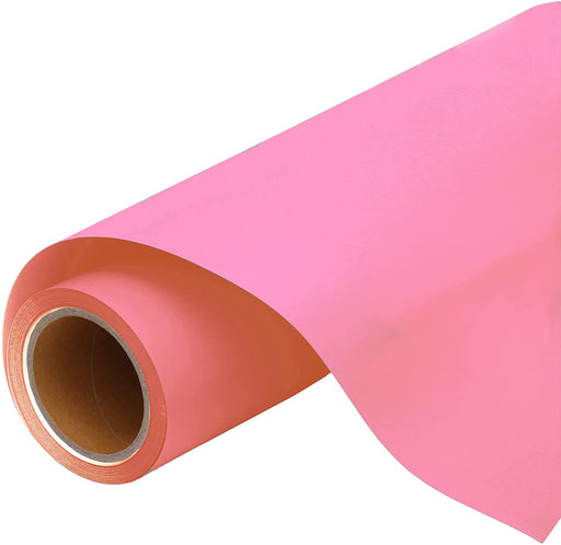 Neon HTV Vinyl - Pink Heat Transfer Roll 20 Wide - More Colors