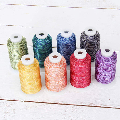 40 Colors Polyester Embroidery Thread Set-1000M Cones - Set D