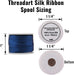 Silk Ribbon 2mm Teal Green 10m-617 - Threadart.com