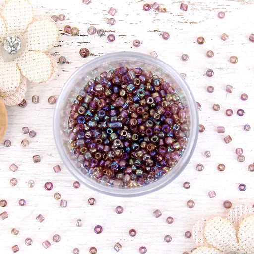 Threadart 12 Color Set of Glass Seed Beads - Size 12, Round 2mm - 10800  Beeds - 900 Beads Per Color 