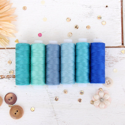 Perle (Pearl) Cotton Thread - Size 8 - Royal Blue - 75 Yard Spools