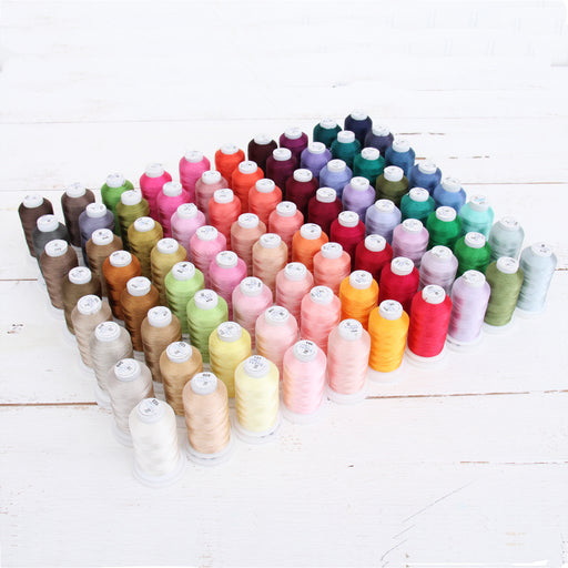 20 Colors of Polyester Embroidery Thread Set - Royal Colors —