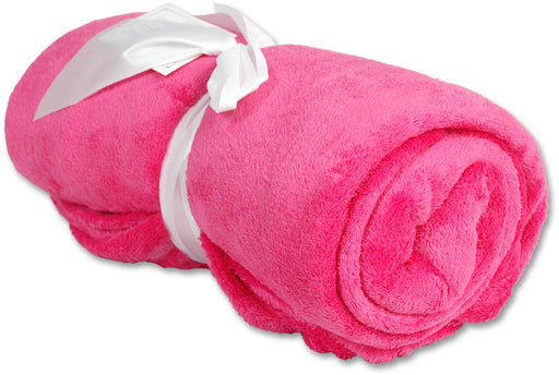 Pack of 3 Plush Fleece Blanket - Light Pink —