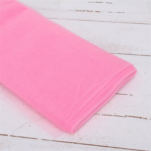 Threadart Premium Soft Tulle Fabric - 20 Yards by 54 Wide - Light Pink