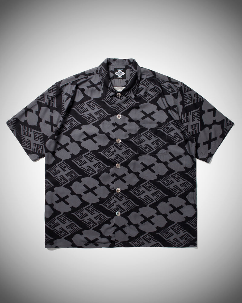 BUDSPOOL x GAKKIN 花罰 × 麻 PATTERN S/S SHIRT