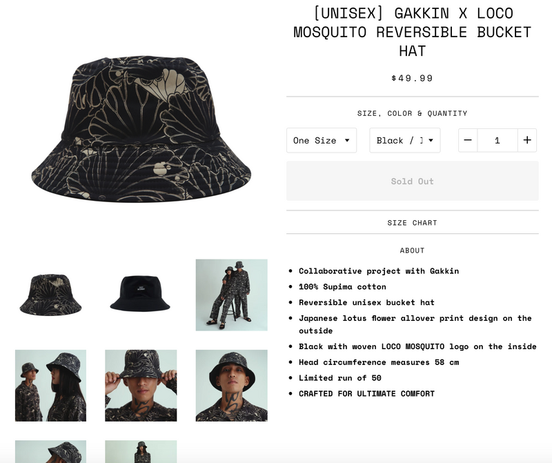 99％以上節約 LOCO MOSQUITO x GAKKIN BUCKET HAT kids-nurie.com