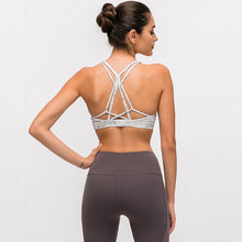 Load image into Gallery viewer, LULU FLY FITNESS Sports Bra ~ Naked-feel Fabrics, Strappy Back - Juicy-Junk.com Enhance it. -with Leggings.