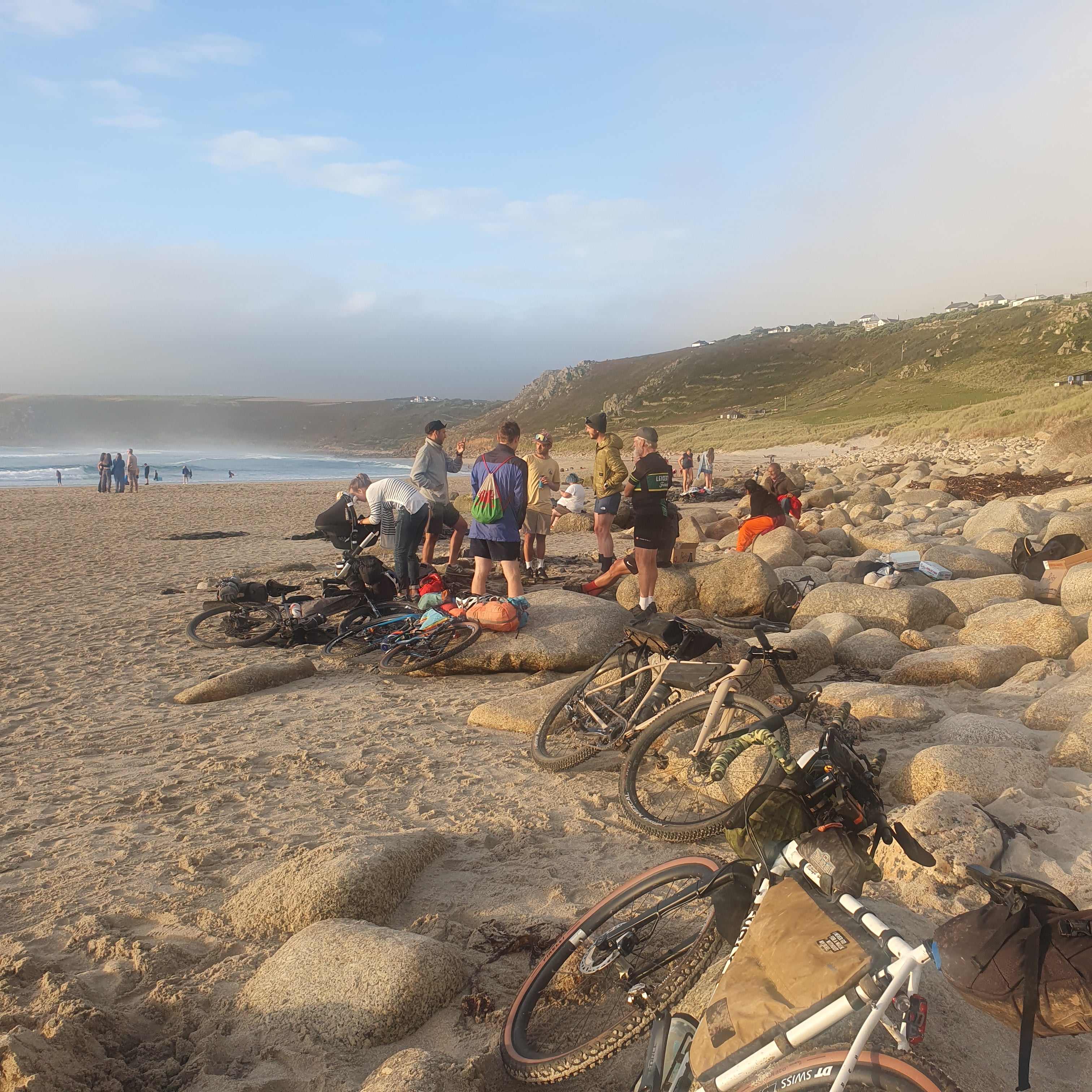 Bikes on the beach