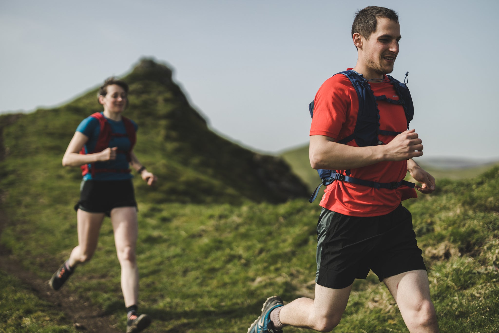 Trail running wicking and fast-drying base layers