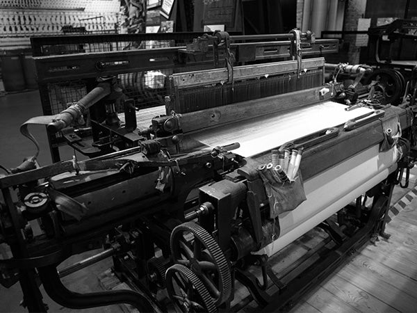 Ventile being woven on the looms of Talbot Weaving