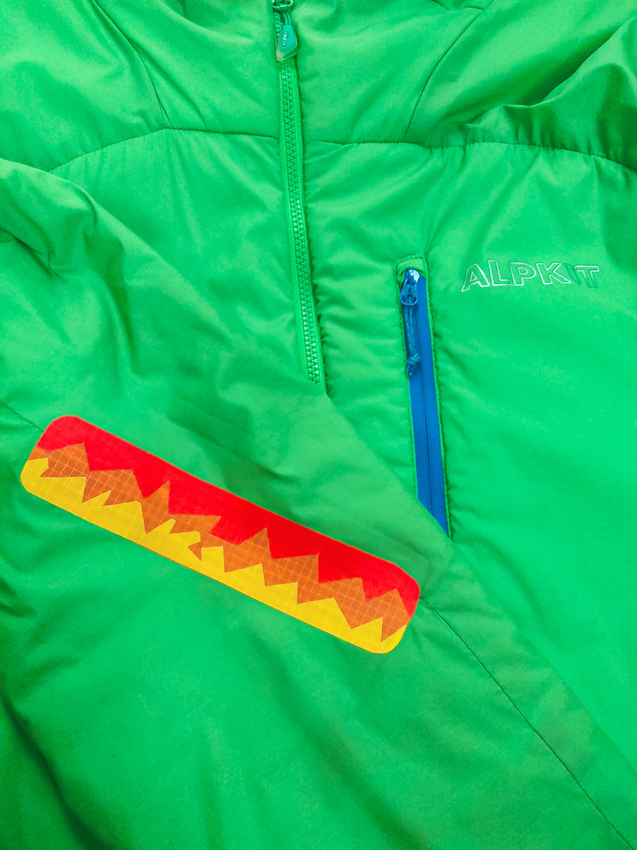 fire patch on katabatic alpkit jacket