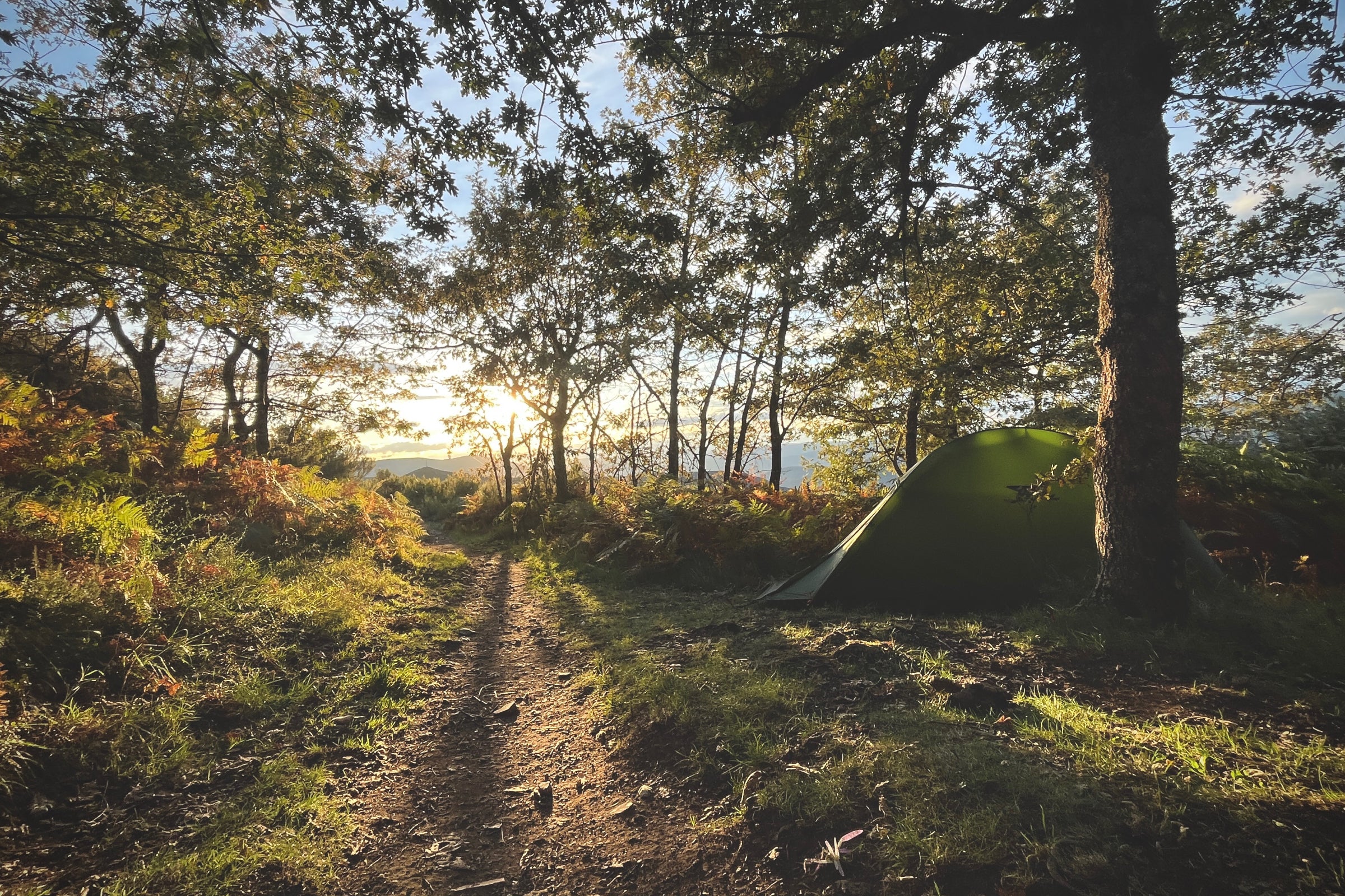 Wild camping along the El Camino de Santiago