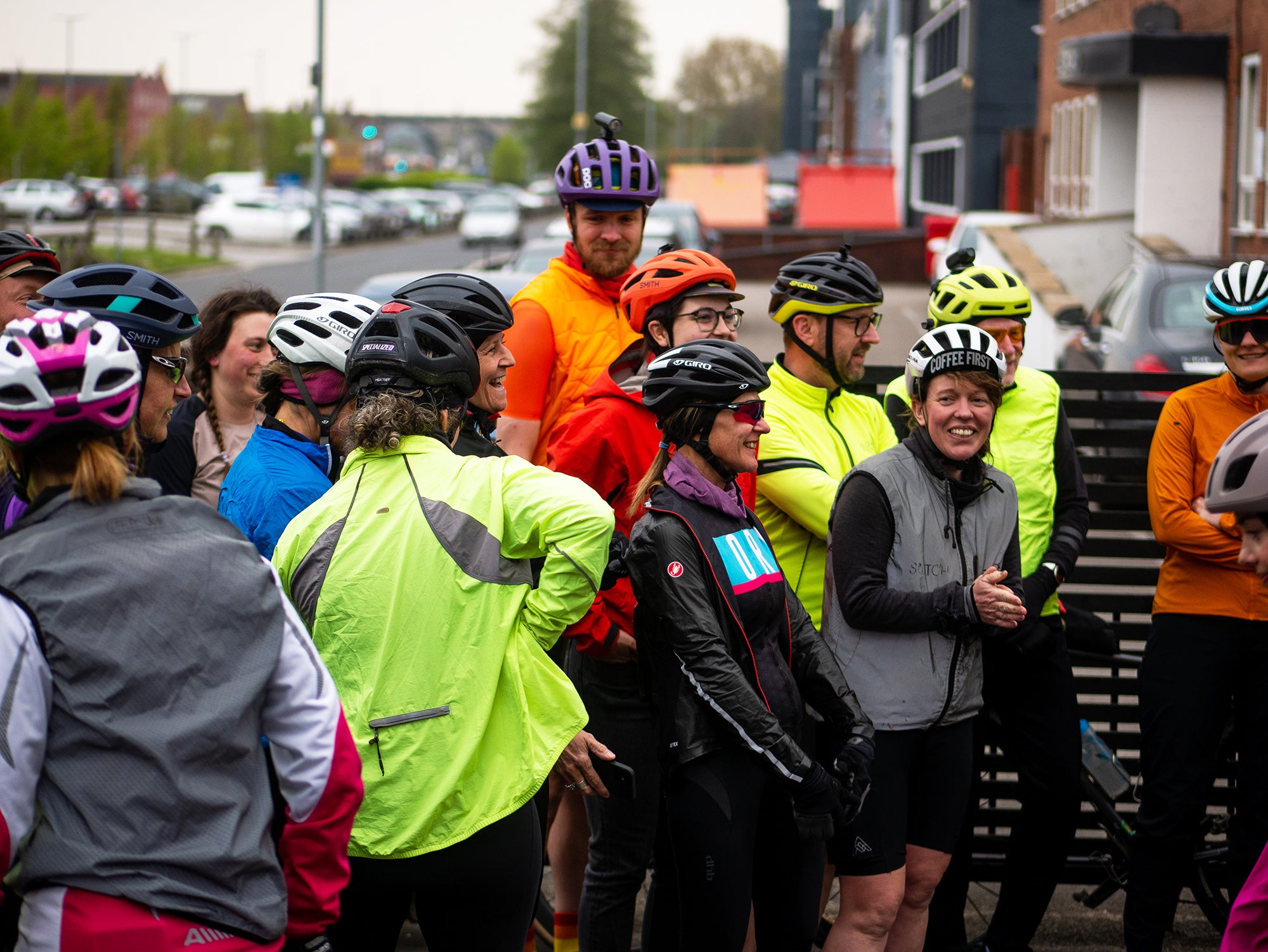 jenny and the local community after a group ride