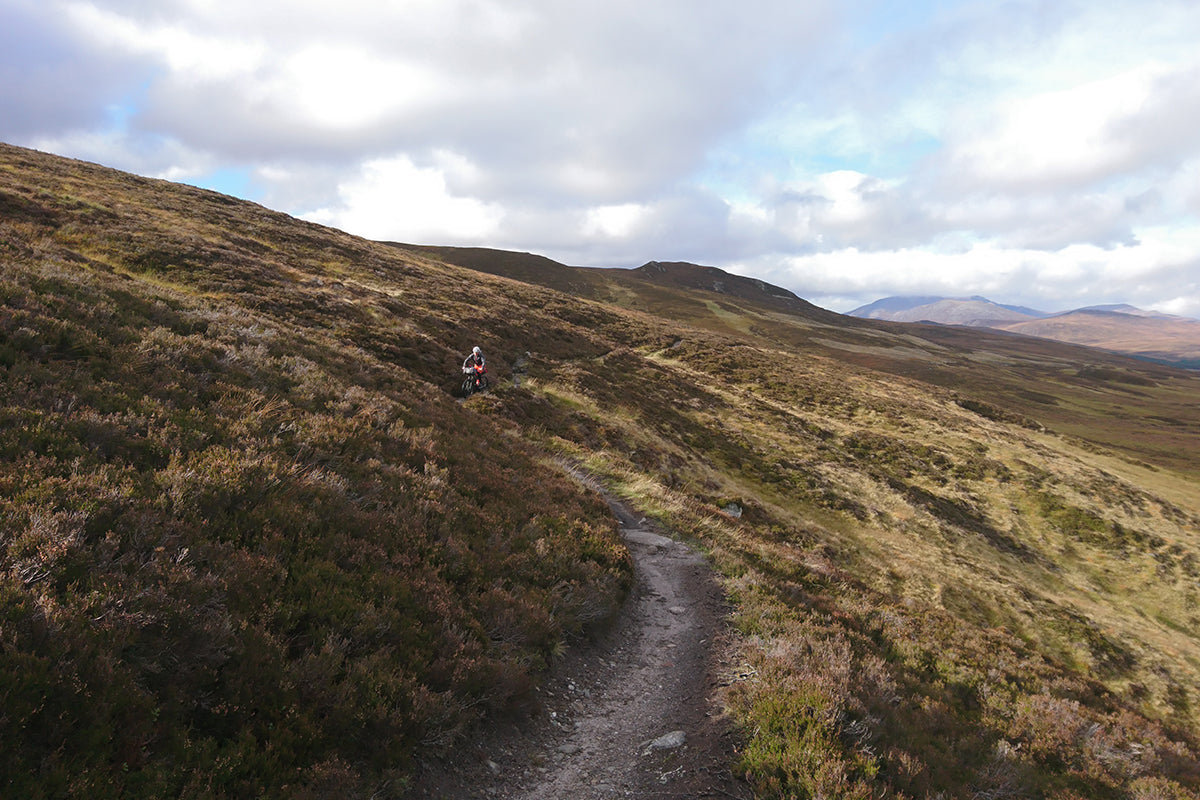 Bikepacking along remote Welsh path