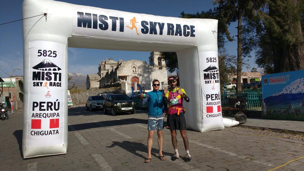 Misti skyrace finish line