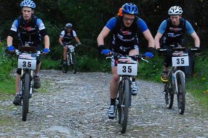 Mountain bike racers