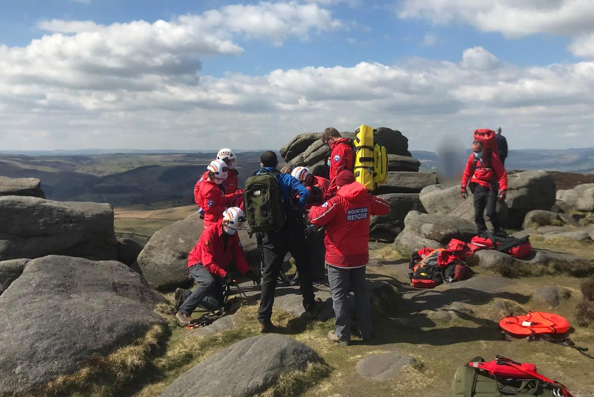 Mountain Rescue team training