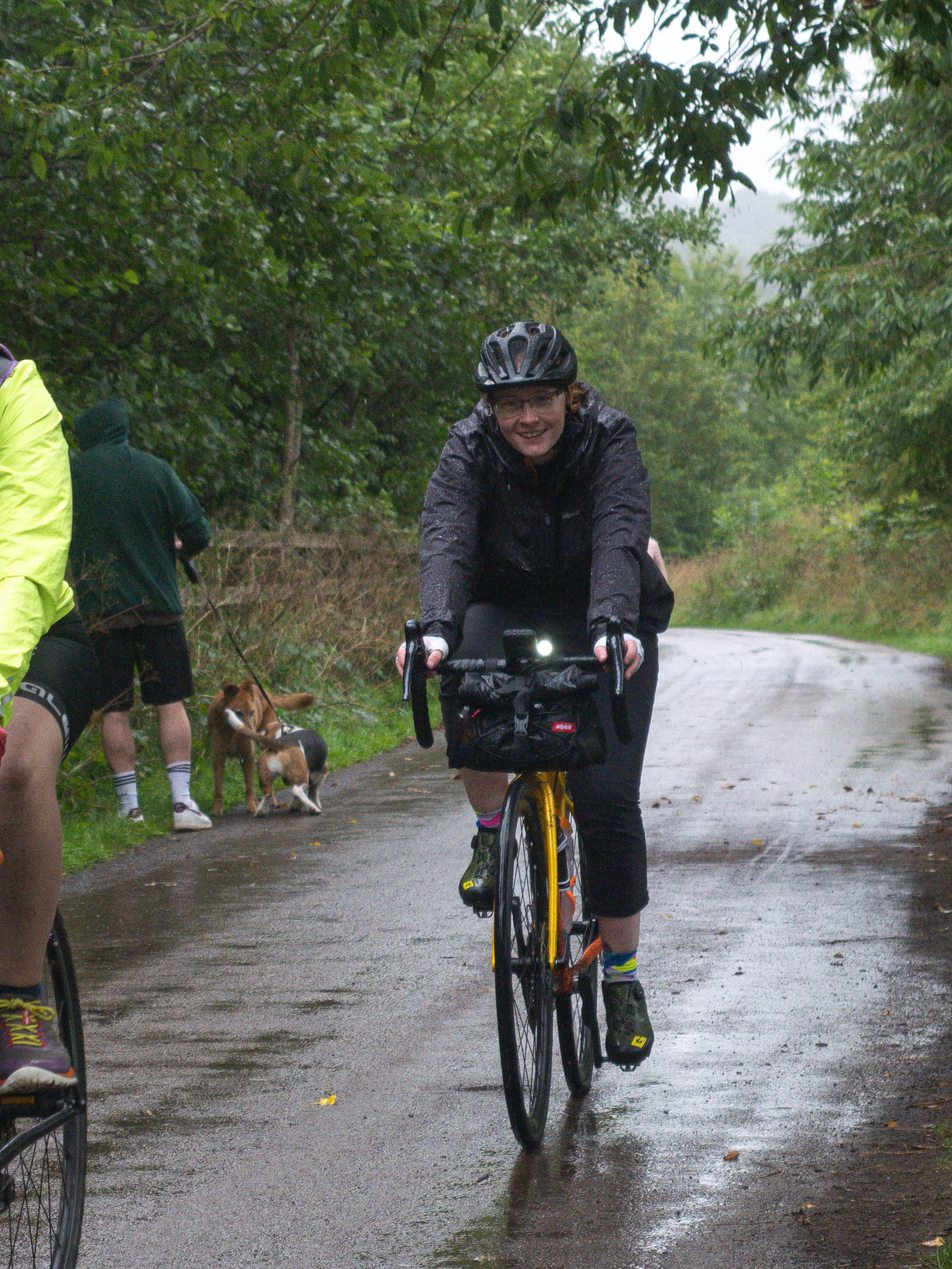 Hayley cycling with PUlsar