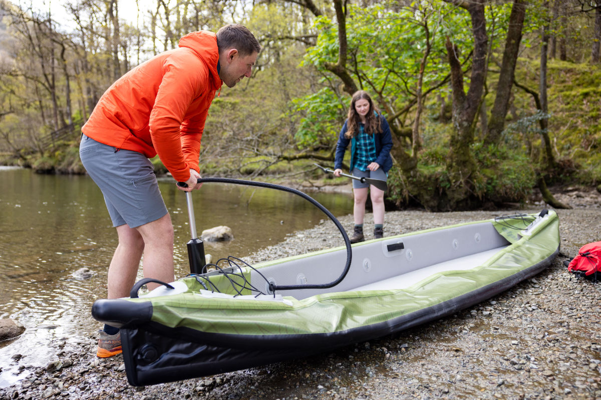 How to inflate a inflatable canoe