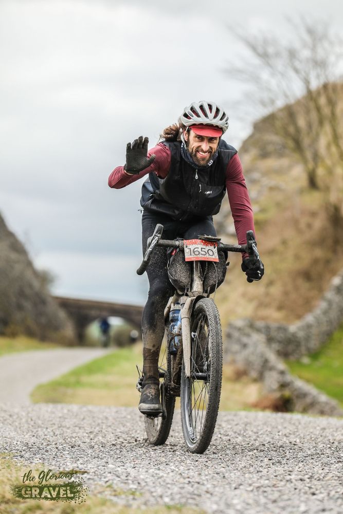 Cyclist on Sonder Camino gravel bike during Glorious Gravel event