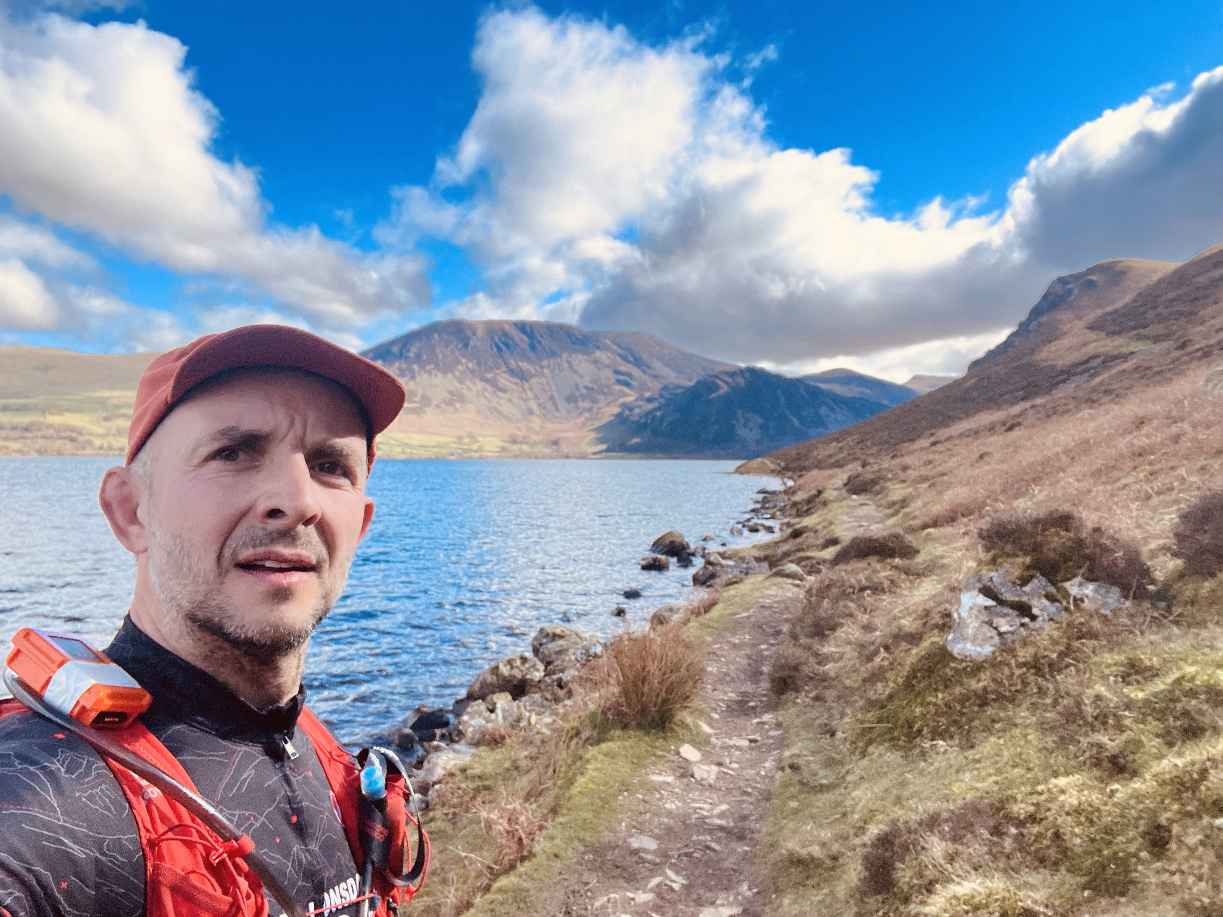 stu taylor next to ennerdale water