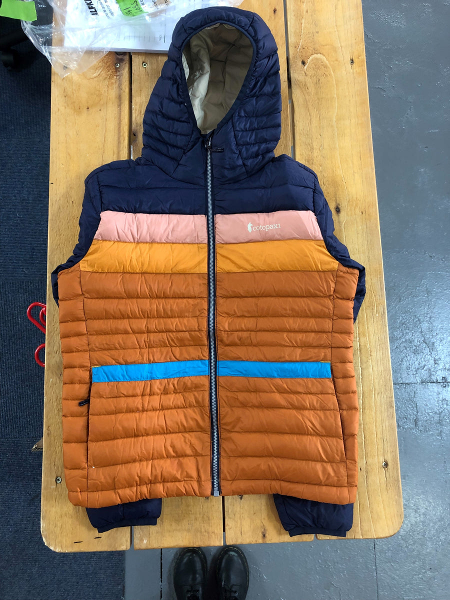 Down jacket repaired in Alpkit repair station