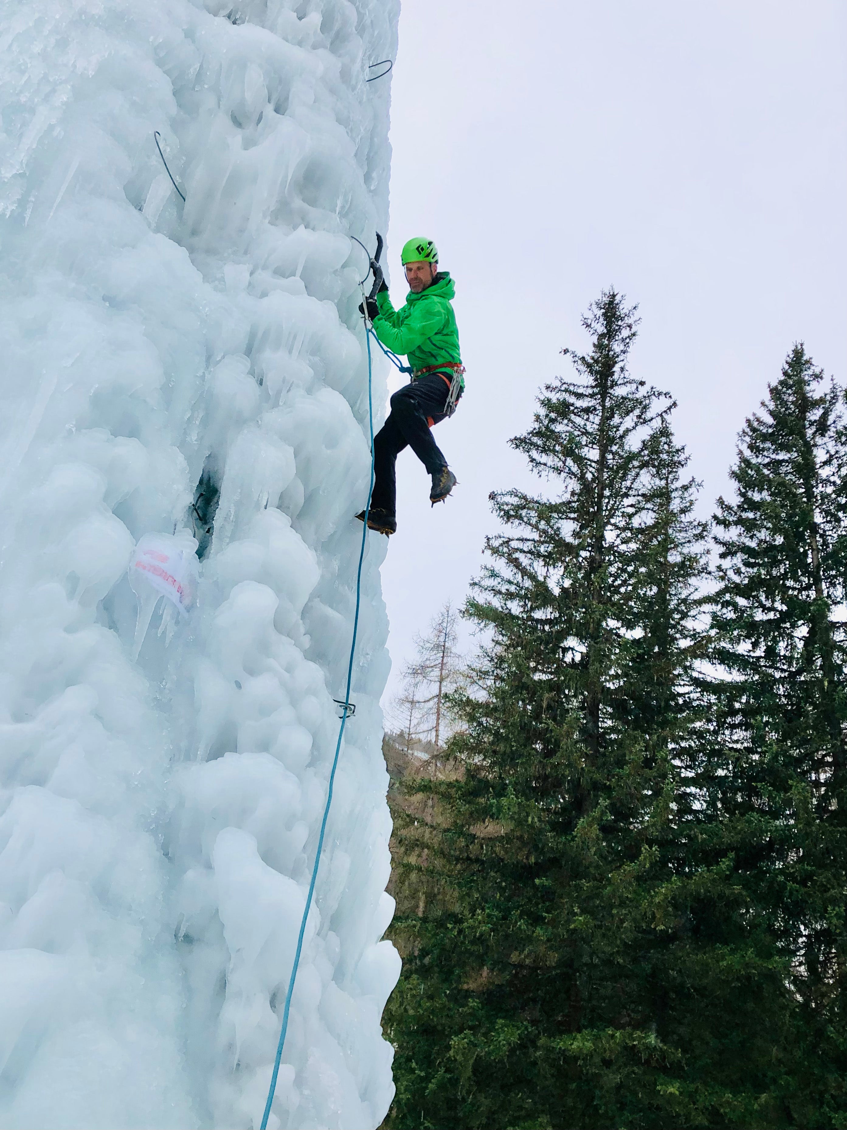 ice climbing in Alpkit gear