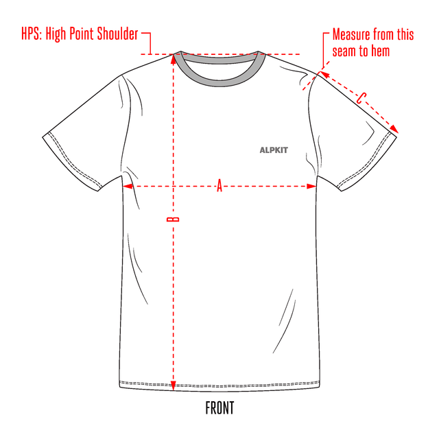 Size Guide - Stella Stanley Men's Tees | Alpkit