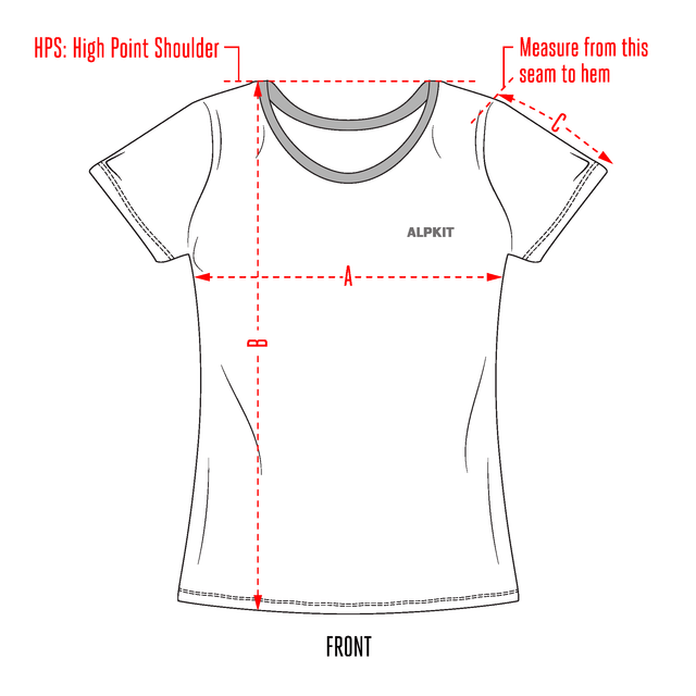 Size Guide - Stella Stanley Womens Tees