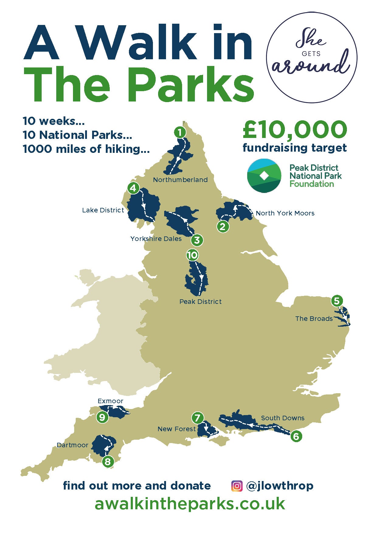 walk in the parks map