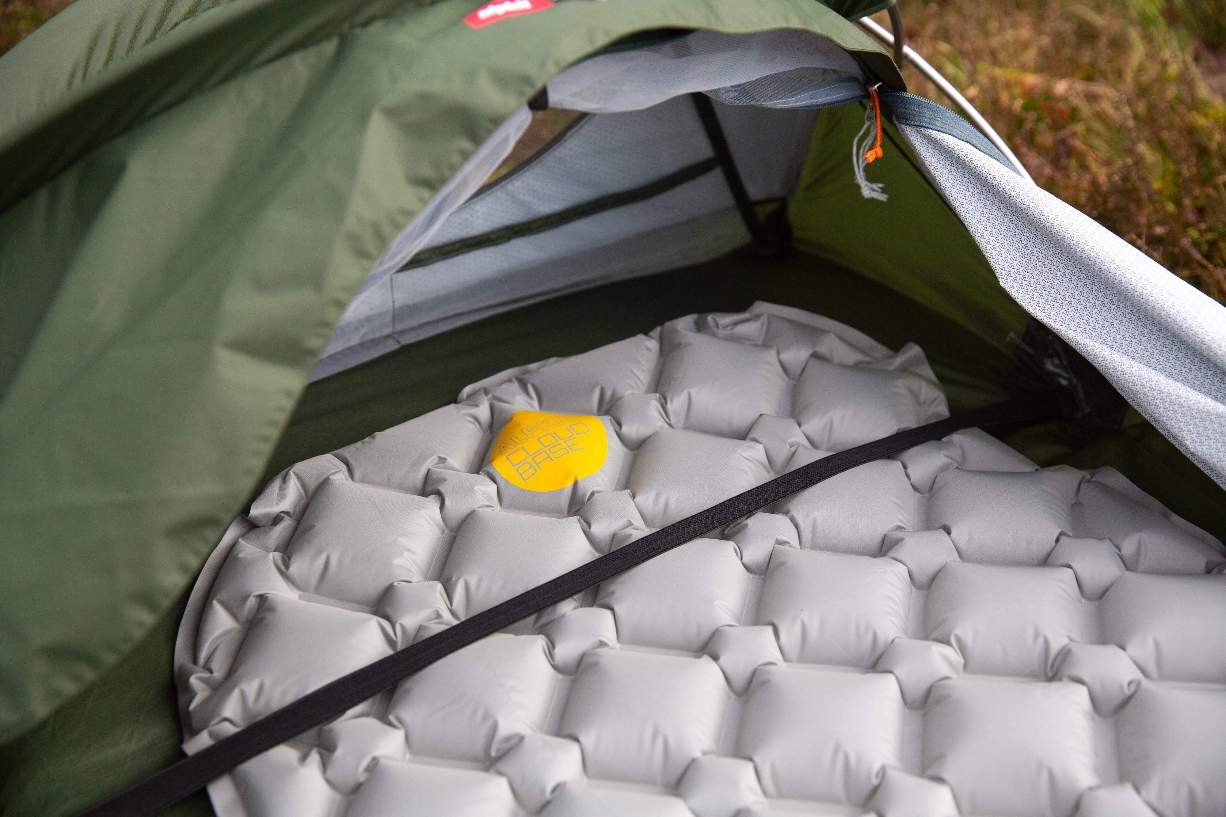 Cloud Base inflatable sleeping mat inside the Hunka hooped bivvy bag