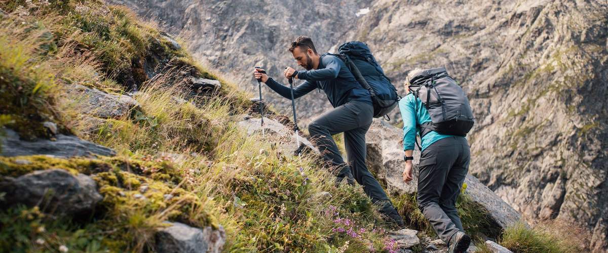 Trekking in the french Alps above Chamonix with the Pacific Crest 65L rucksack