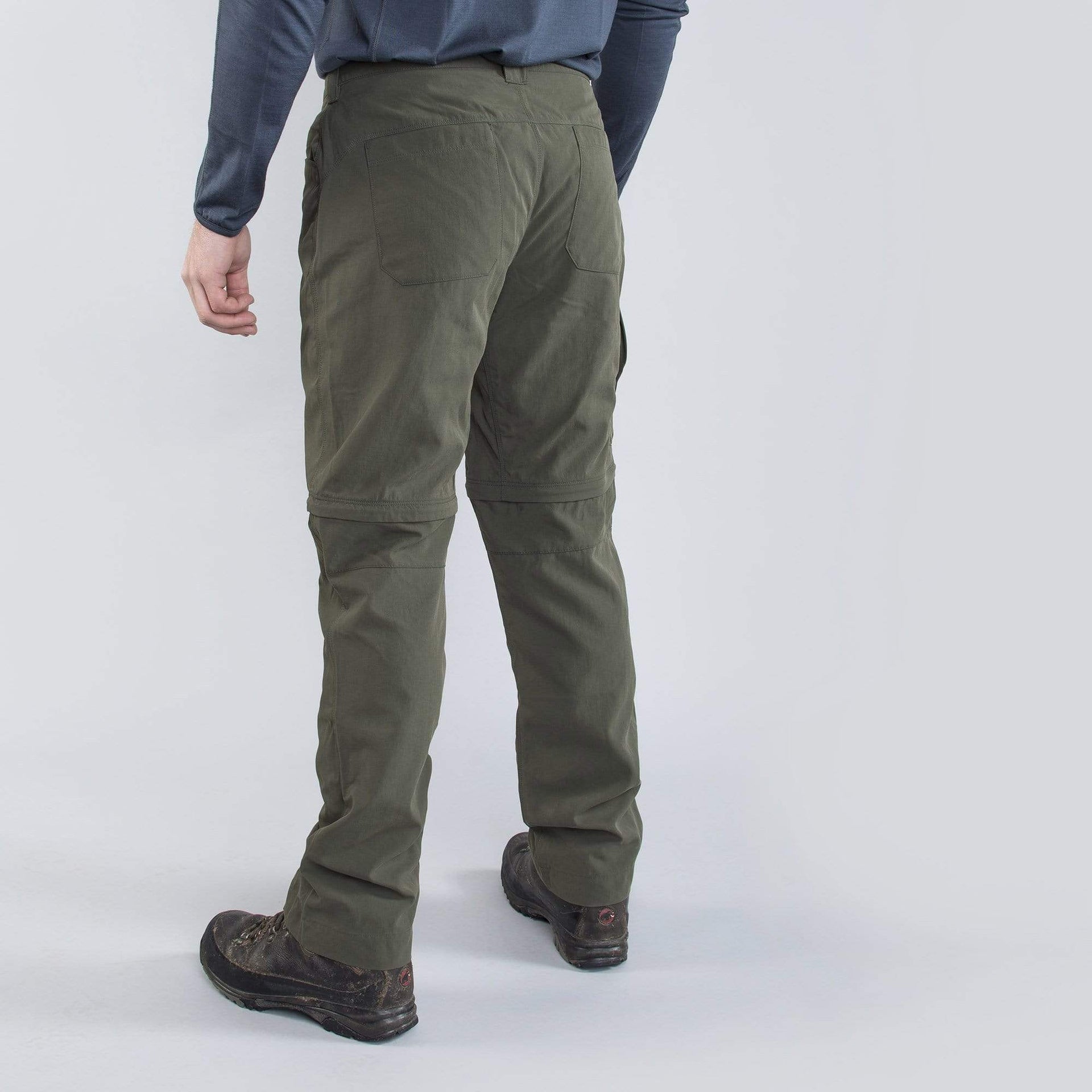 mens walking trousers with zip off legs