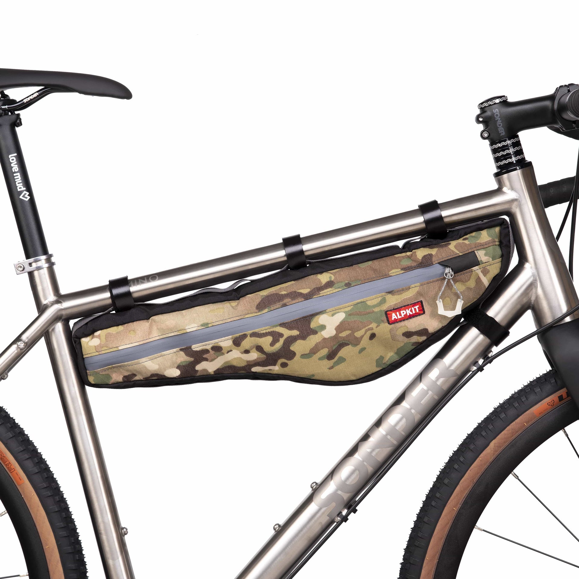 camo bike frame bag