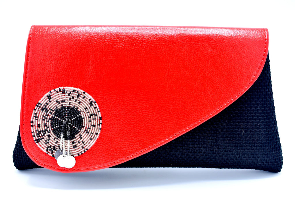 Share more than 83 black and red clutch bag best - in.cdgdbentre