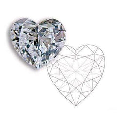 R&V Romance Victory heart cut diamond