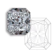 R&V Romance Victory radiant cut diamond