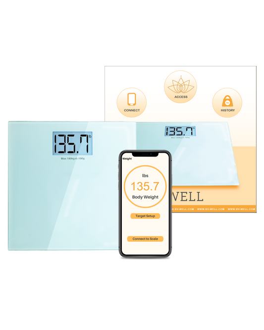 Accuro DBW100 Waist Level Digital Medical Scale, 500 lb./227kg Capacity,  Calculates BMI