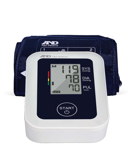 A&D Medical Premium Small Cuff Upper Arm Blood Pressure Machine (6.3-9.4/  16-24 cm Range) Home BP Monitor, One-Click Operation, Irregular Heartbeat