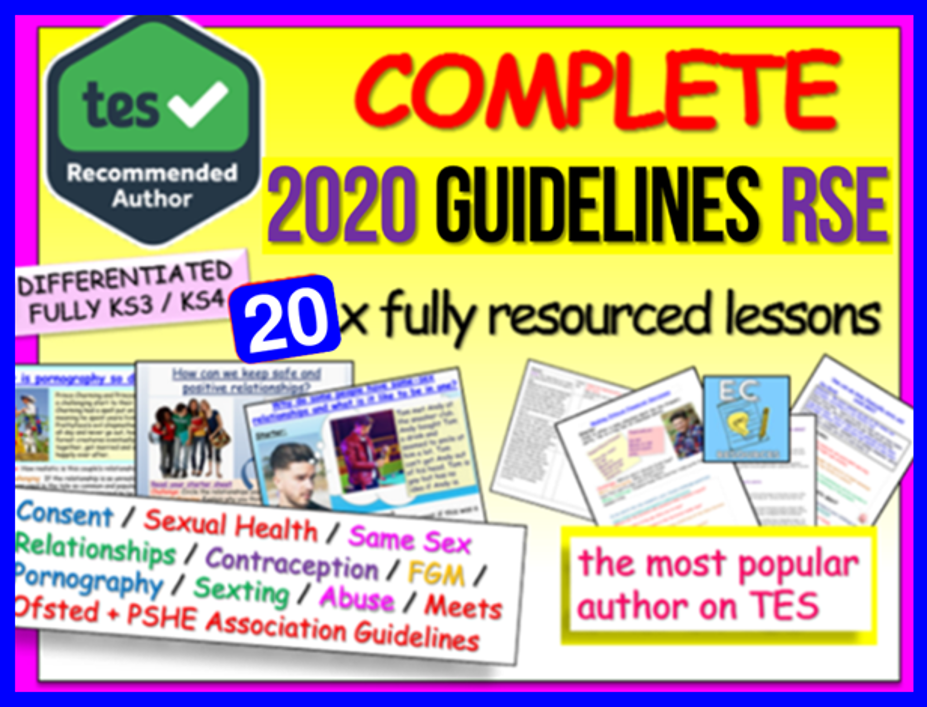 Relationships And Sex Education Ks3 Ks4 Pshe 2020 Ec Publishing 5652