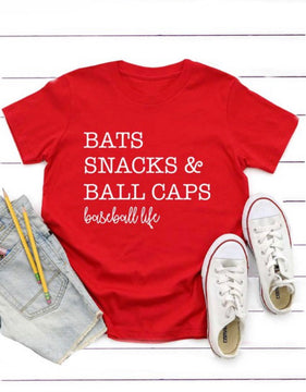 Baseball Life Kids Tee