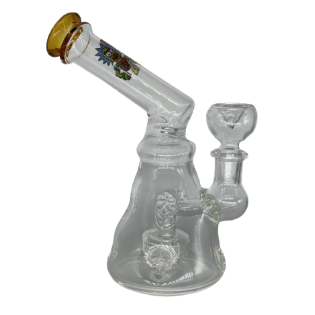 Solid Color Oil Burner Glass Water Pipe